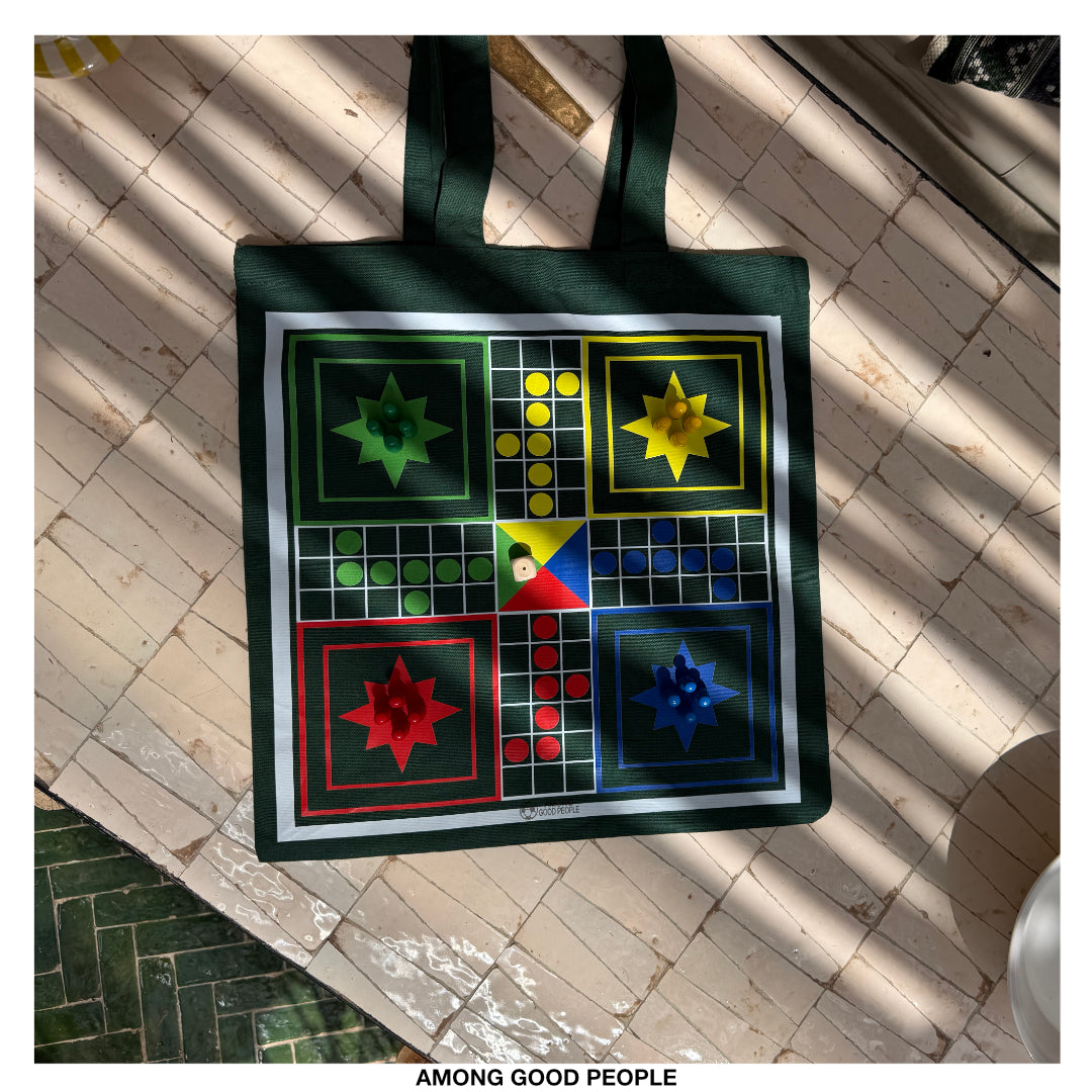 Ludo Board Game Tote Bag