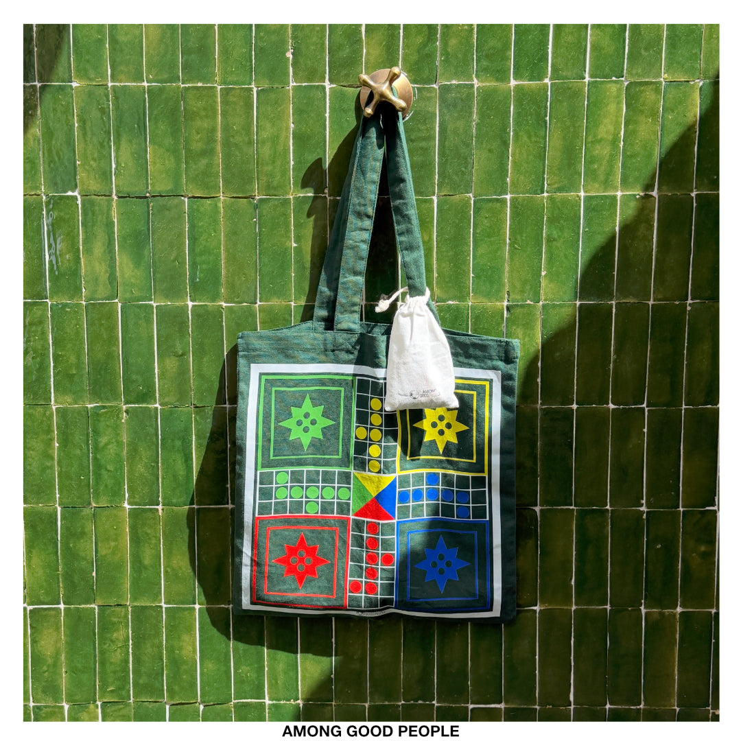 Ludo Board Game Tote Bag